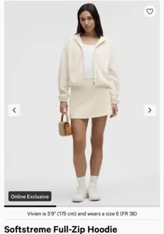 ✨数回着用のみ lululemon ルルレモンSoftstreme フーディ - メルカリ