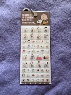 PEANUTS ドロップブロックシール スヌーピー