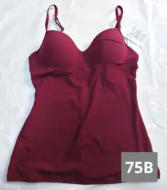 新品タグ付き ブラキャミ 34B 75B ＡＬＬＵＲＥ カップ付きインナーのサムネイル