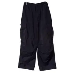 【人気】GU スーパーワイドカーゴパンツ ブラック Mサイズのサムネイル
