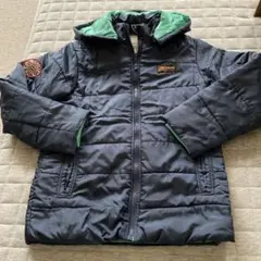 V-O Alpha フード付きダウンコート ネイビー