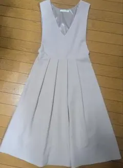 ピンクグレー ジャンパースカート