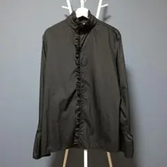 Those Days フリルシャツ 長袖 ブラック size L