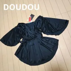 LEGGY PRESS DOUDOU カシュクールブラウス　日本製ブラックのサムネイル