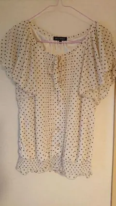 最終値下!【MISCH MASCH】トップス カットソー ブラウス ドット 半袖