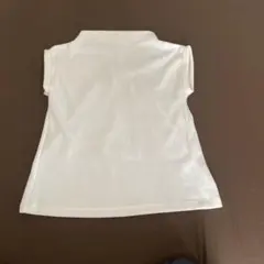 GU リブ編み 半袖トップス ホワイト