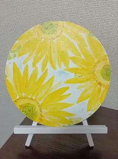 星屑画廊 夏の太陽　三輪の向日葵のサムネイル