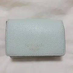 ケイトスペード・三つ折財布・ミントグリーン・kate spade