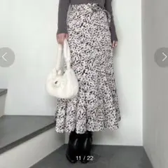 SNIDEL Sustainableバリエ マーメイド スカートロング 0