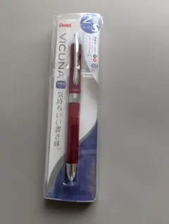 新品　ぺんてる　ビクーニャ　多機能　ボールペン　赤　シャープペン