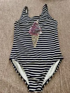 GAP KIDS ストライプ柄 アイスクリーム 水着 160cm 女の子