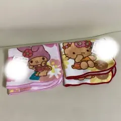 しまむら 日焼けキティ 日焼けマイメロ ハンドタオル サンリオ ハンカチ 新品☆