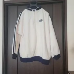 INGNI ジップアップ トレーナー ホワイト・ネイビー