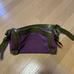 PRADA ショルダーバッグ 紫色とオリーブグリーン