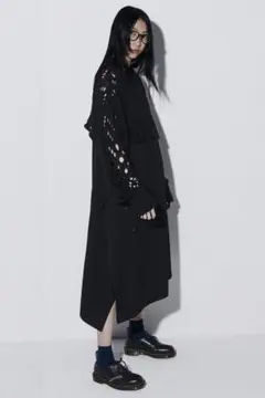 Y's ワイズ 2022SS RESORT ローゲージ サマーニットトップス 黒のサムネイル