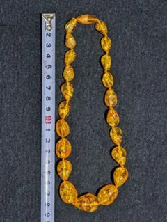 ♦琥珀ネックレス 約40cm 32.9g アクセサリー 工芸品