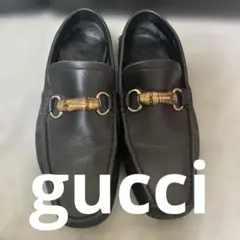 GUCCI 黒 レザー ローファー