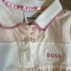 BOSS 半袖ポロシャツワンピース　ピンク　80-90 ボス