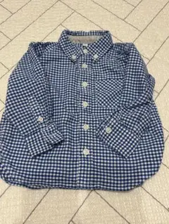 無印良品　長袖チェックシャツ 80サイズ