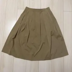 バーニーズニューヨーク　ベージュ フレアスカート ウエストゴム