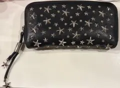 ジミーチュー ラウンドジップウォレット 星スタッズ ブラック - メルカリ