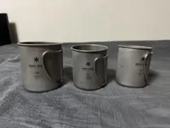 中古 スノーピーク チタンシェラカップ シングルマグ300 缶クーラー350
