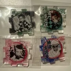 鬼滅の刃 炭治郎 禰豆子 鱗滝左近次 つながる アクリルパズル 4個セット