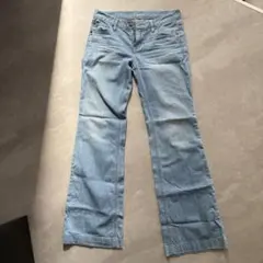 BLACK by moussy ブーツカットデニム　ライトブルー