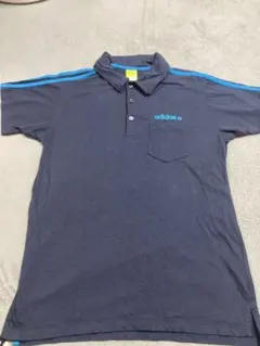 adidas ポロシャツ Tシャツ ネイビー　L
