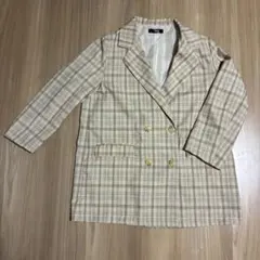 しまむら Miyo チェックテーラードジャケットのサムネイル