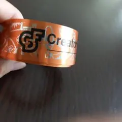 コムドット2023年　CDF 銀テープ　オレンジ　あむぎり