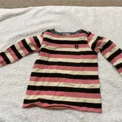 DOUBLE.B 長袖カットソー ストライプ