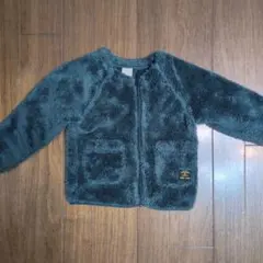 プティマインpetit main フリースジャケット 100cm モスグリーン