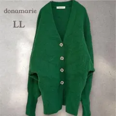 donamarie 【LL】 グリーン ボタン付きカーディガン　ニット　セーターのサムネイル