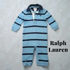 週末値下げ【ラルフローレン】長袖ロンパース　カバーオール　9M（75cm前後)