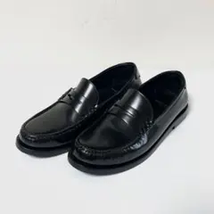美品 サンローラン YSLロゴ ペニーローファー レザー レディース ブラックのサムネイル