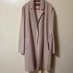 【美品】マックスマーラステュディオ　コート　ベルト付き　ピンク　羊毛100% L