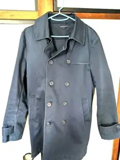 【URBAN RESEARCH】トレンチコート ネイビー 40 ベルト付 レトロのサムネイル