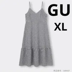 ギンガムチェックキャミソールワンピース　GU XL