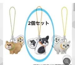 おぱんちゅうさぎとわんころ マスコットフレンチブルドッグ2個set