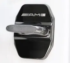 ベンツ専用ドアストライカーカバー/鏡面ブラック車両ドアクロージャー部 メッキ錠蓋