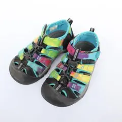 KEEN キッズ サンダル 17cm ニューポートH2 レインボー 水陸両用 箱