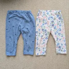 UNIQLO Kids 110cm 七分丈レギンス2枚セット