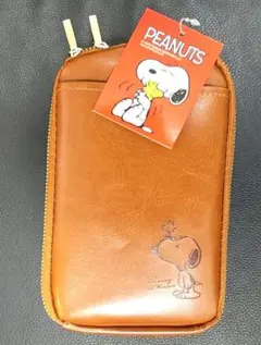 PEANUTS スヌーピー レザー ショルダーバッグ スマホバッグ