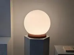 80s ビンテージ 大型 ガラス ボールライト テーブルランプ National