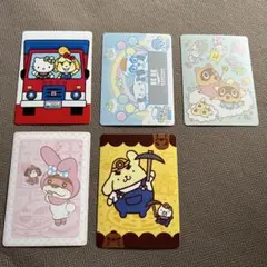 どうぶつの森★サンリオコラボ★シール★5種