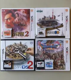 3DS DS ソフト5本まとめ売り ドラクエ A列 シムシティ 信長の野望2