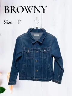 BROWNY ブラウニー デニムジャケット Gジャン ブルー 春 秋のサムネイル