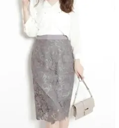 まぎか様　専用２枚　ピンク、グレー　美品　アプワイザーリッシェ　レーススカート