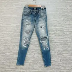 アズールバイマウジー✨ダメージスキニーデニム XS ブルー